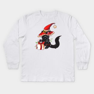 Santa Sorcery Kids Long Sleeve T-Shirt